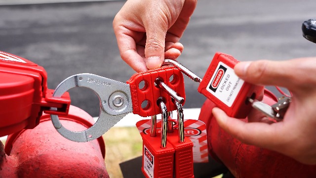 BOZZYS Lockout Tagout Locks 12-Pack｜OSHA Orange Loto Locks Keyed